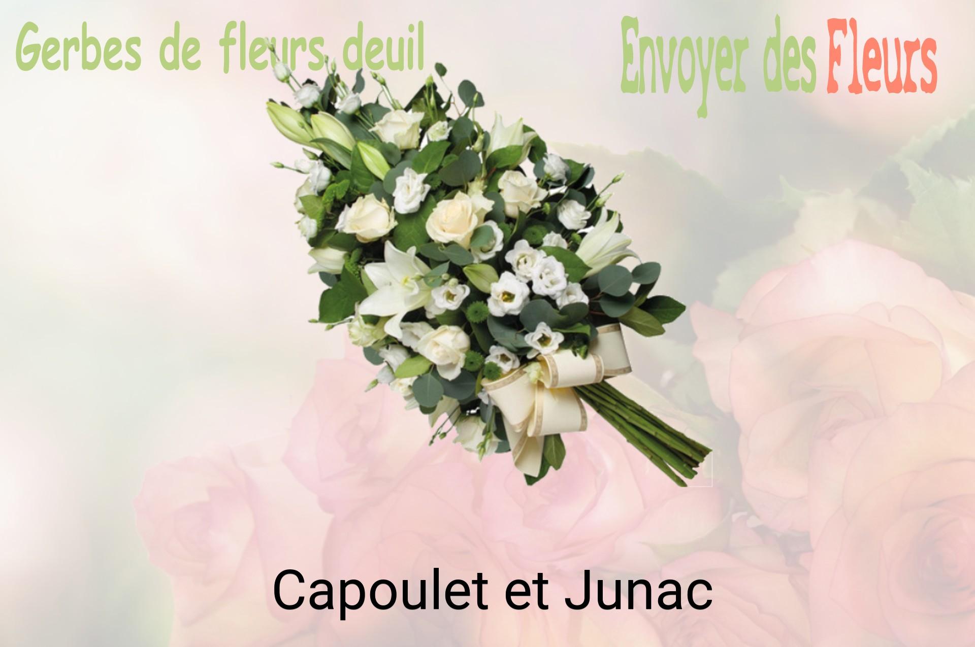 Gerbe de fleurs de deuil livrée à Capoulet-et-Junac